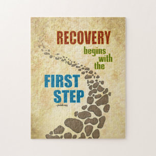 Recovery, the First Step (12 step, drug free) Jigsaw Puzzle