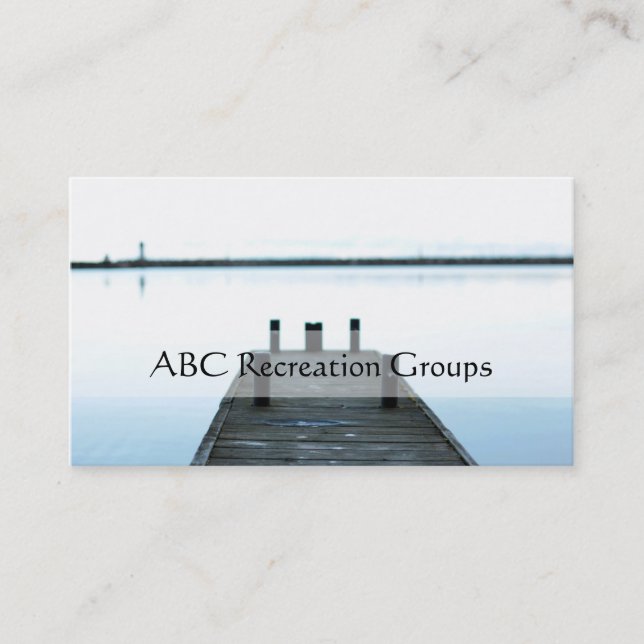 recreation business card (Front)