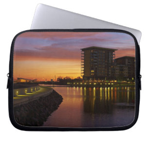Recreation Lagoon and apartments at sunset Laptop Sleeve