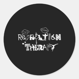 Recreation Therapy Proud Recreational Therapist Rt Classic Round Sticker