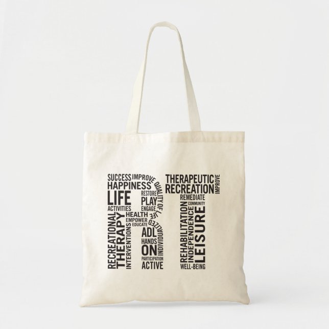 Recreational Therapy RT Tote Bag (Front)