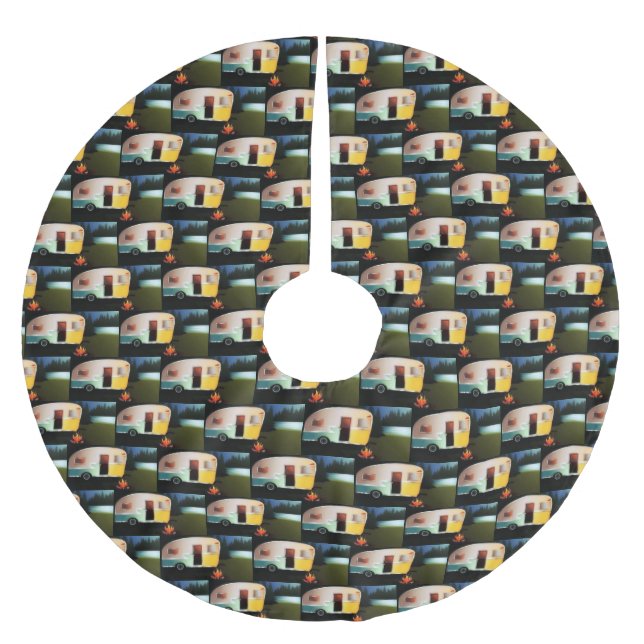 **RECREATIONAL VEHICAL** BRUSHED POLYESTER TREE SKIRT (Front)