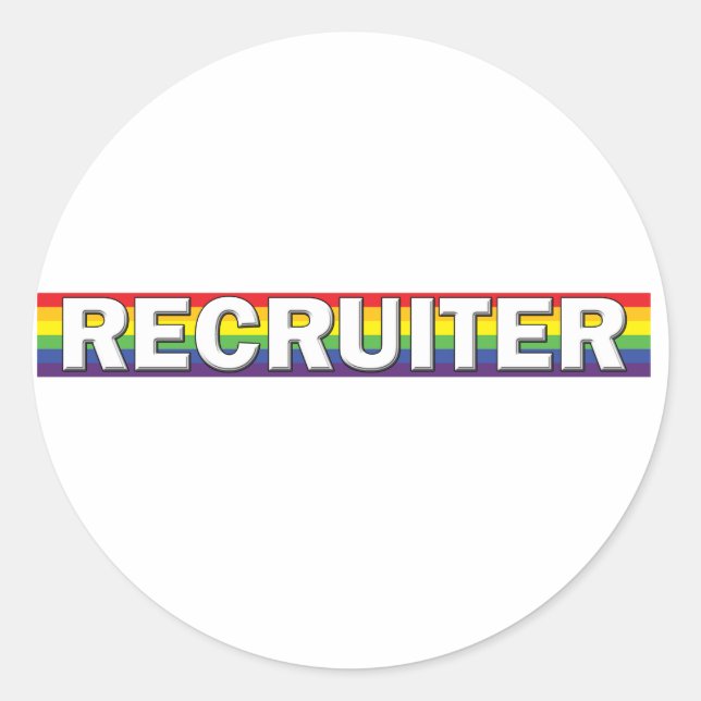 Recruiter Classic Round Sticker (Front)