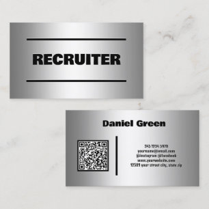 Recruiter Custom QR Business Card