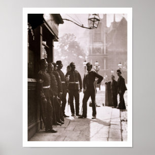 Recruiting Sergeants at Westminster, 1876-77 (wood Poster