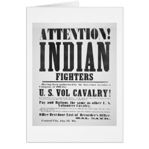 Recruitment poster for the U.S. Volunteer Cavalry,