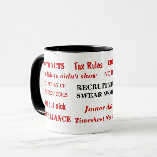 Recruitment Swear Words Annoyingly Funny Recruiter Mug