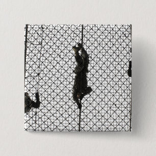 recruits completing an obstacle 15 cm square badge