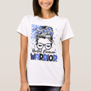 Rectal Cancer Warrior Women Girl Survivor T-Shirt