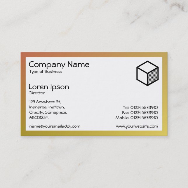 Rectangle - Colour Blend Business Card (Front)