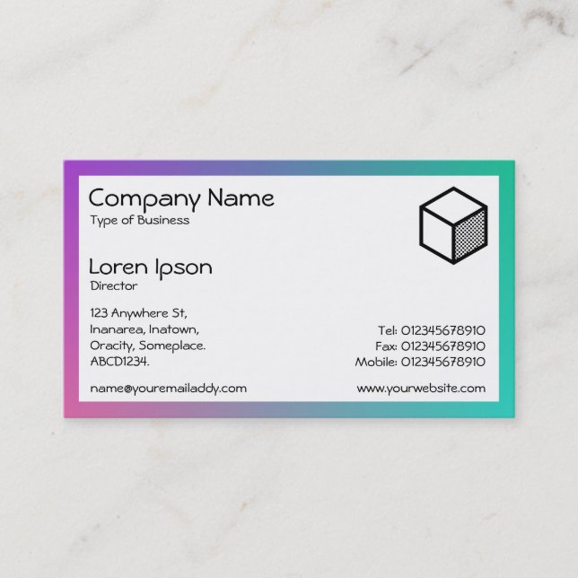 Rectangle - Colour Blend Business Card (Front)