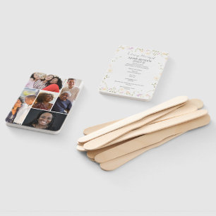 Rectangle Funeral Program Fan – Memorial Keepsake
