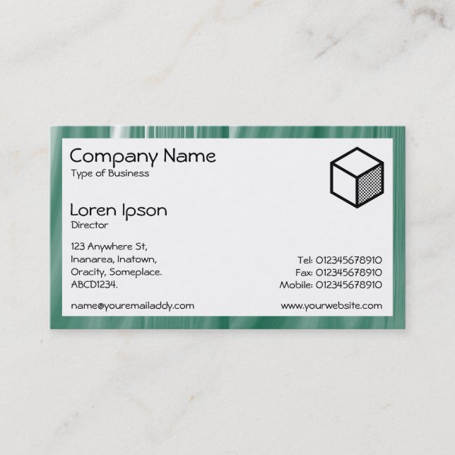 Rectangle - Glass works 01 Business Card (Front)