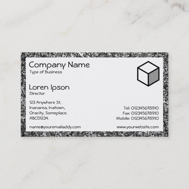 Rectangle - Granite Business Card (Front)
