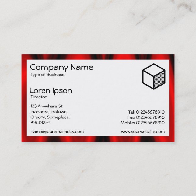 Rectangle - Hall of Flame 01 Business Card (Front)