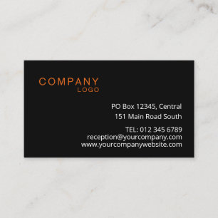 RECTANGLE LOGO COMPANY BRANDED BUSINESS CUSTOM CARD