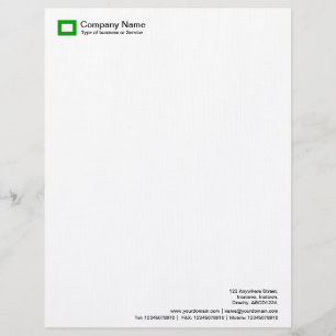 Rectangle Logo - Grass Green Customised Letterhead