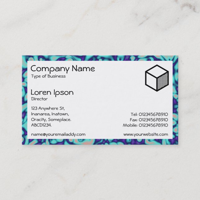 Rectangle - Marbling 05 Business Card (Front)