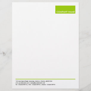 Rectangle - Martian Green Personalized Letterhead