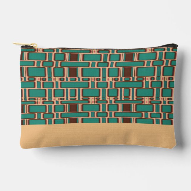 Rectangle Pattern Gradient 15 Accessory Pouch (Front)