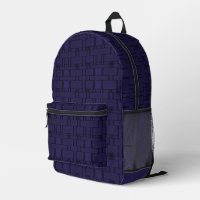 Rectangle Pattern Neutral Navy