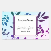 Rectangle Product Label Sticker