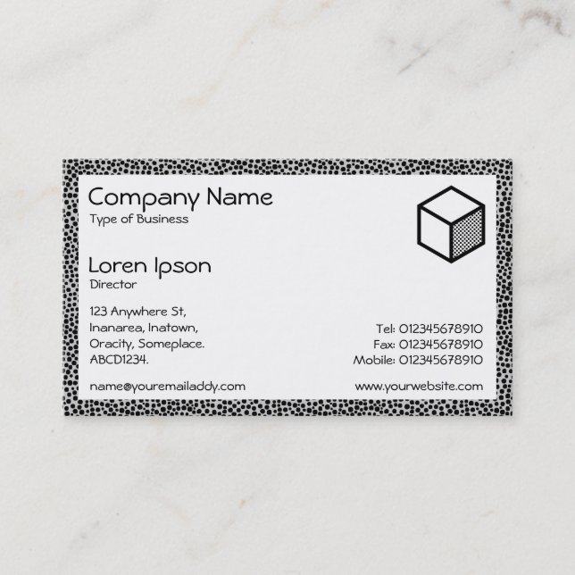 Rectangle - Random Spots Business Card (Front)
