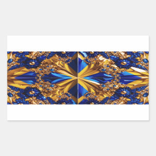 Rectangle sticker with Sweden Colours