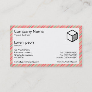 Rectangle - Stripes 310515 (010) Business Card