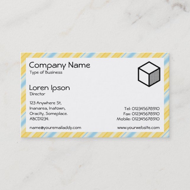 Rectangle - Stripes 310515 (01) Business Card (Front)