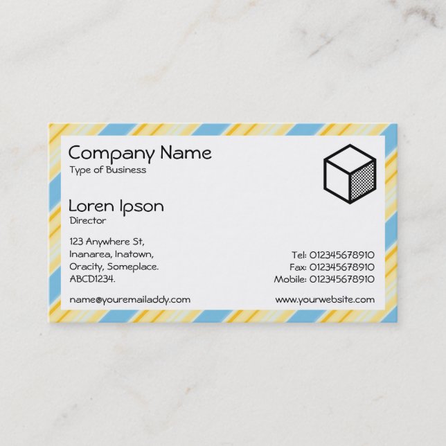 Rectangle - Stripes 310515 (02) Business Card (Front)
