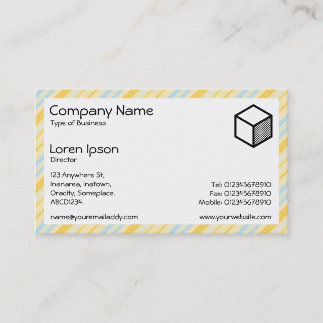 Rectangle - Stripes 310515 (04) Business Card (Front)