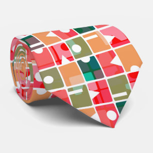 Rectangles Abstract 120623 Tie