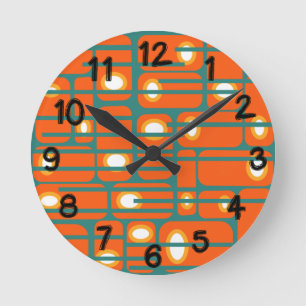 Rectangles and Circles Round Clock