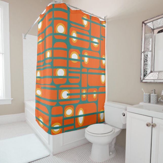 Rectangles and Circles  Shower Curtain (In Situ)