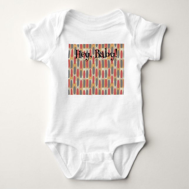 Rectangles and Ovals Baby Bodysuit (Front)