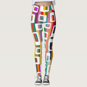 Rectangles and Stripes Leggings