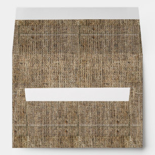Rectangular Burlap Envelope