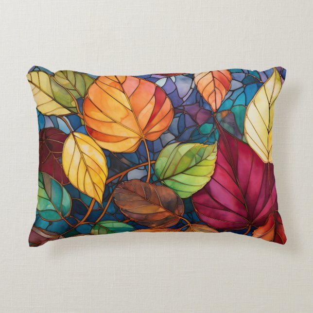 Rectangular Fall Leaf Pillow (Front)