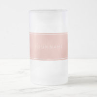 Rectangular Pink Rose Gold Powder Metallic