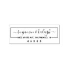 Rectangular Simple Clear Mr And Mrs