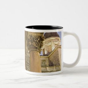 Rector's Palace Arches with Dubrovnik Cathedral Two-Tone Coffee Mug