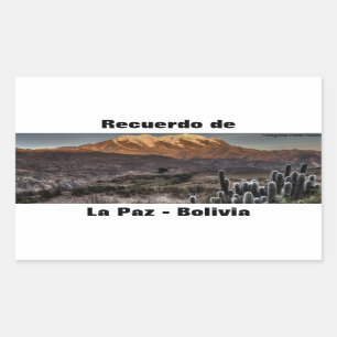 Recuerdo de La Paz Rectangular Sticker