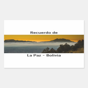 Recuerdo de La Paz Rectangular Sticker