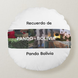 Recuerdo de Pando Bolivia Round Cushion