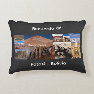 Recuerdo de Potosi Bolivia Decorative Cushion