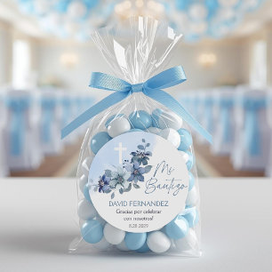 Recuerdos de Bautizo Baptism Christening Favours Classic Round Sticker