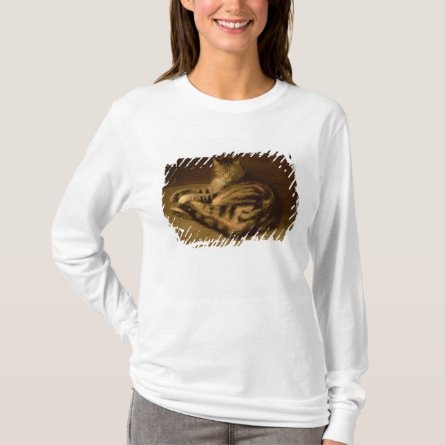 Recumbent Cat, 1898 T-Shirt (Front)