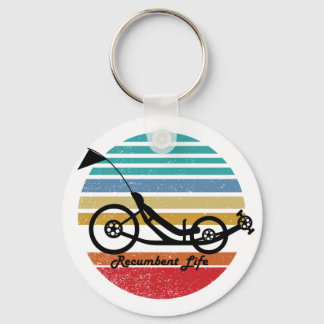 Recumbent Cycle Keychain - Vintage