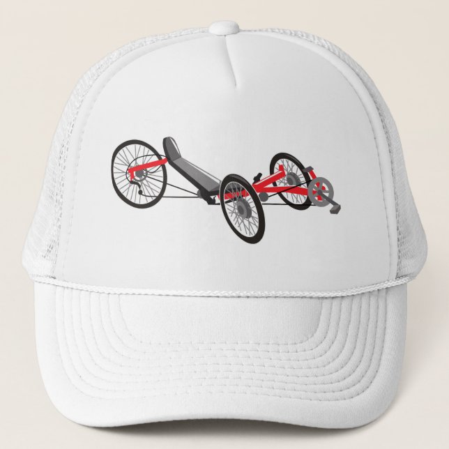 Recumbent Trike Trucker Hat (Front)